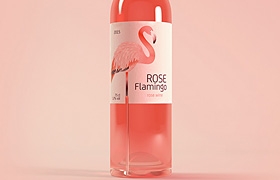 網(wǎng)站設(shè)計(jì)之Rose Flamingo Wine紅酒包裝欣賞