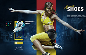 網(wǎng)站制作之運(yùn)動(dòng)鞋概念版設(shè)計(jì)